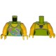 LEGO felsőtest női delfin mintás ruha mintával, lime (76382)
